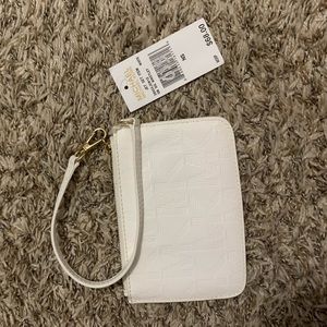 Michael Kors white wristlet